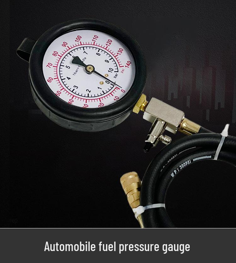 Automotive Fuel Pressure Gauge 0-140psi/0-10bar Test Kit