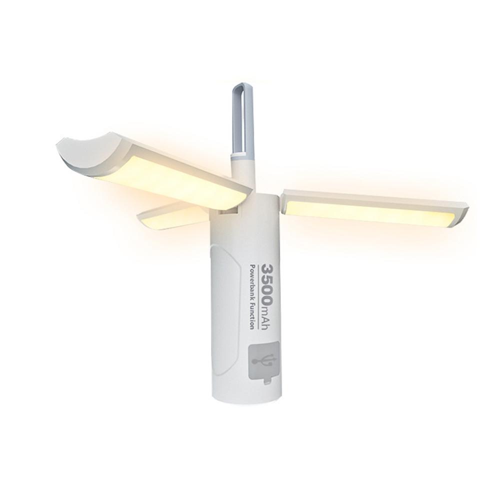 Foldable Camping Light Multifunctional Tent Lamp Rechargeable Flashlight Power Bank Waterproof with