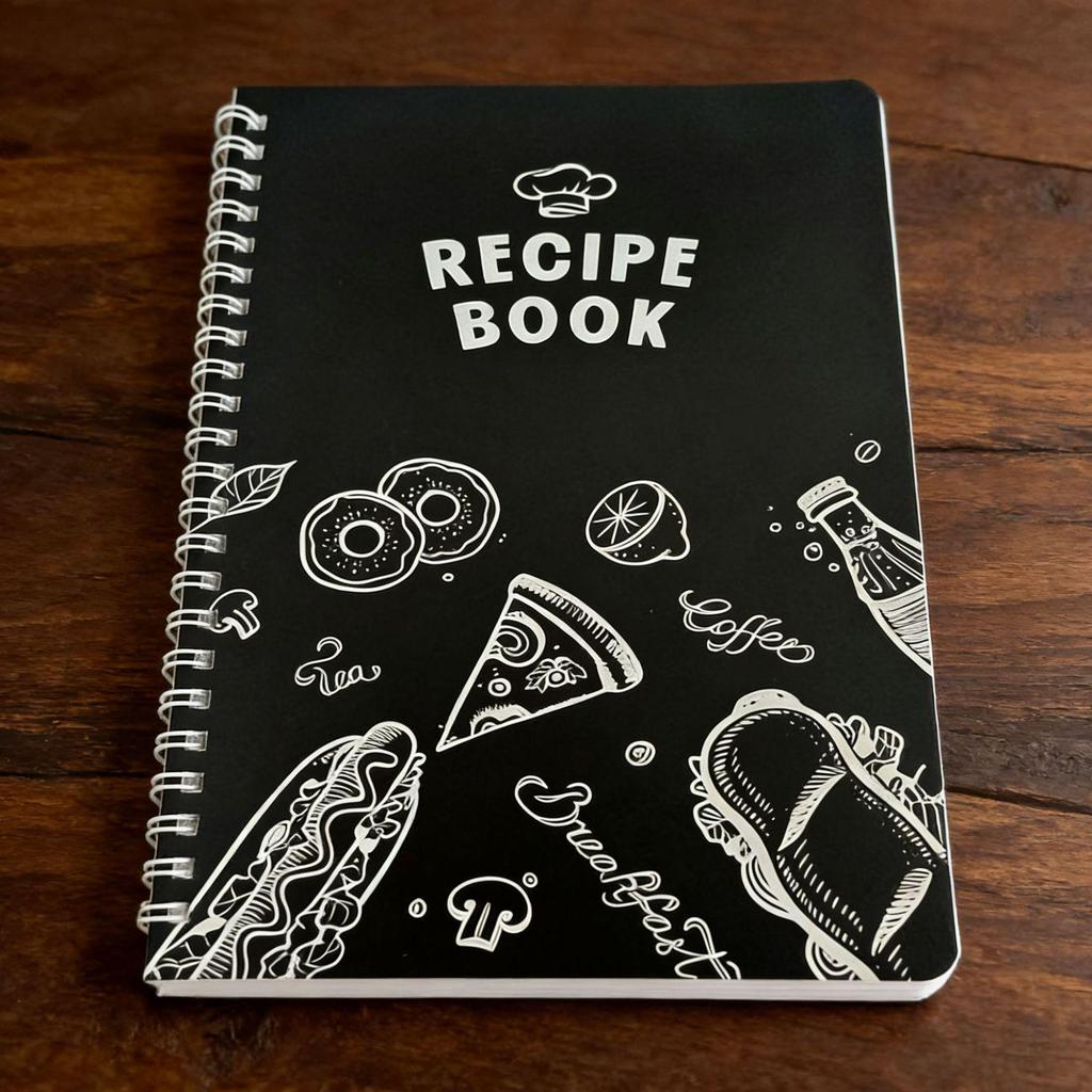 International Recipe Book: A5 Spiral Notebook Planner
