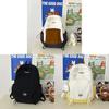 Nylon Student Backpack With Embroidery For Daily Use Girls College Campus