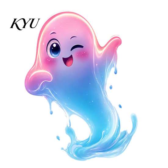 Ghost Wall Stickers Halloween Cute Window Stickers, Rainbow Gradient Cartoon Decals, Waterproof Self-Adhesive for Car Decor Decals