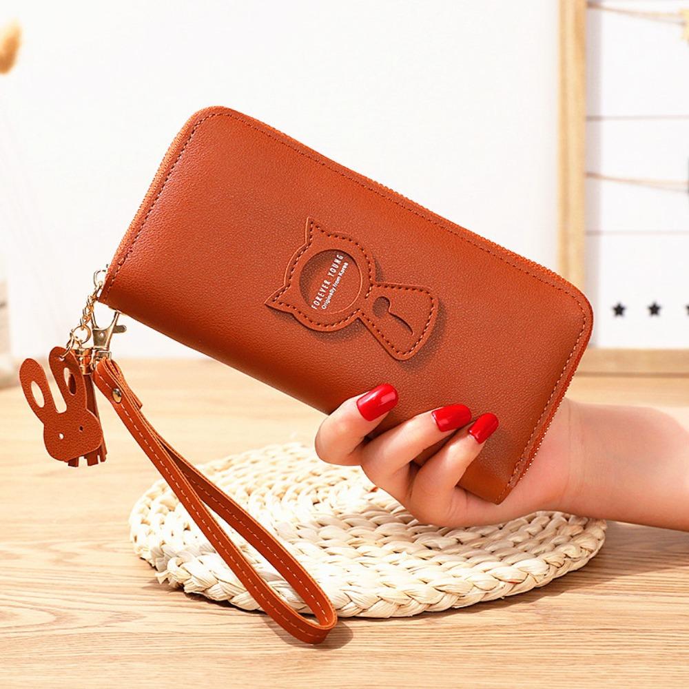 

Large Capacity Female Long Wallet PU Leather Money Purses New Card Bag