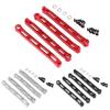 4pcs Set Black Red Silver Chassis Mounting Rods Metal RC Car Spare Parts for MN168 MN78 MN82