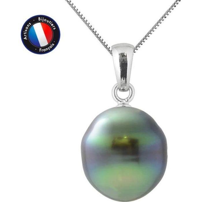 

Necklace - Perlinea - Tahitian Pearl A+ - 925 Silver - 11-12 mm - Length 42 cm