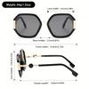 Vintage Polygon Round Frame Sunglasses, Fashionable for Women And Men
