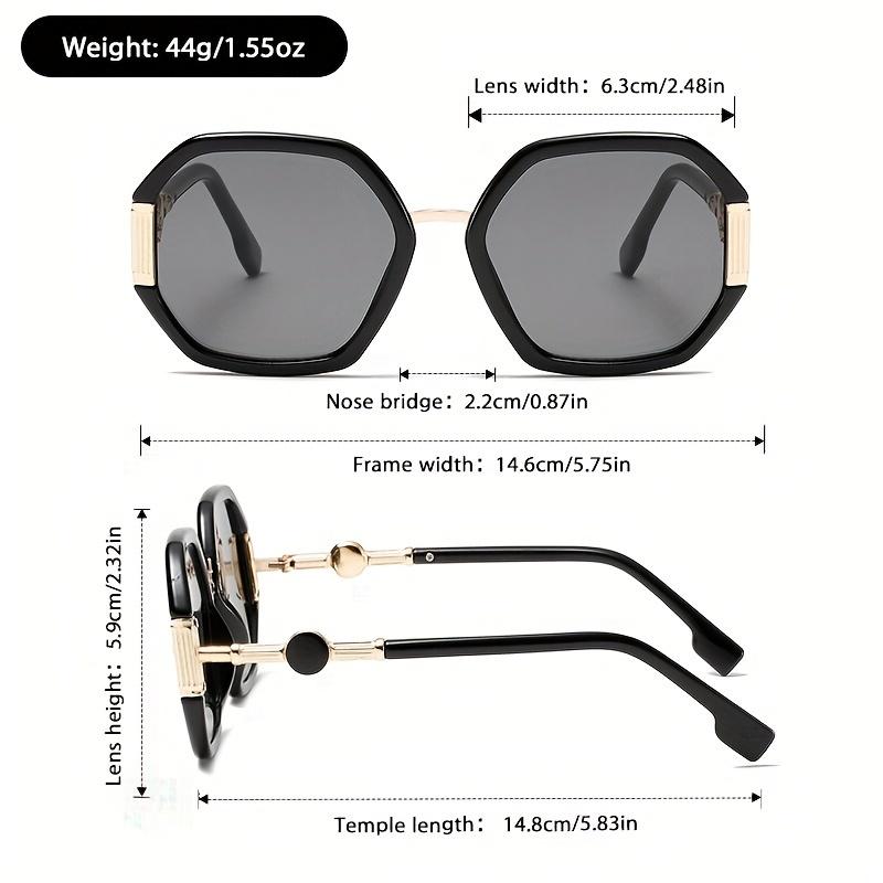 Vintage Polygon Round Frame Sunglasses, Fashionable for Women And Men
