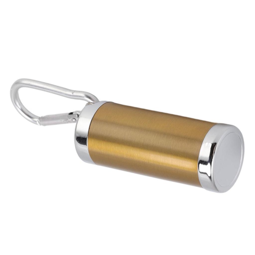 Portable Ashtray Stainless Steel Fireproof Buckle Design Exquisite Look Mini Ashtray Keychain for Car Office
