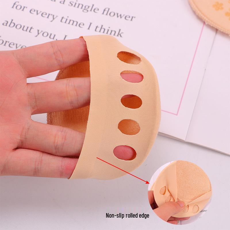 Invisible Forefoot Pad: Sweat-Absorbent, Odor-Resistant Cotton Half Socks for Women's High Heels