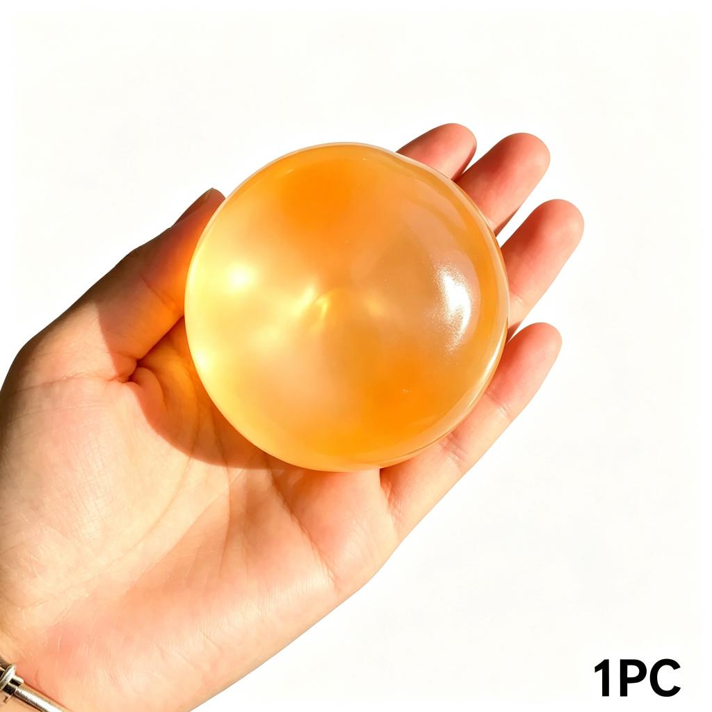 6Cm Moldable Squishy Pearl Coconut Oil Squeeze Toy Moldable Stress Ball Squishy Toy Slow Rising Decompression Sensory Toy