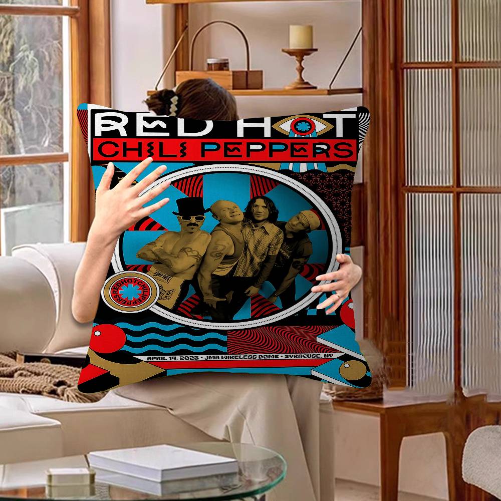 RRed Hot CChili Peppers Pillow Gift Home Office Decoration Pillow Bedroom Sofa Car Cushion CoverPillow Case