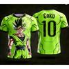 Dragon Ball Official 3D Print AI Goku No.10 Jersey Parent-child Set S-6XL Casual Fashion Wear