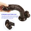 Brown Realistic Dildo for Women  Beginner Clear Dildo with Strong Suction Cup Hands-Free Play for Adult Sex Masturbator G Spot