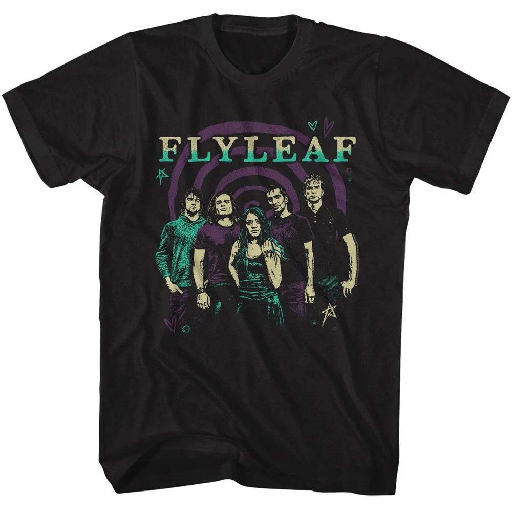 

Flyleaf Swirls Group Photo Men s T shirt Rock Band Music Merch M