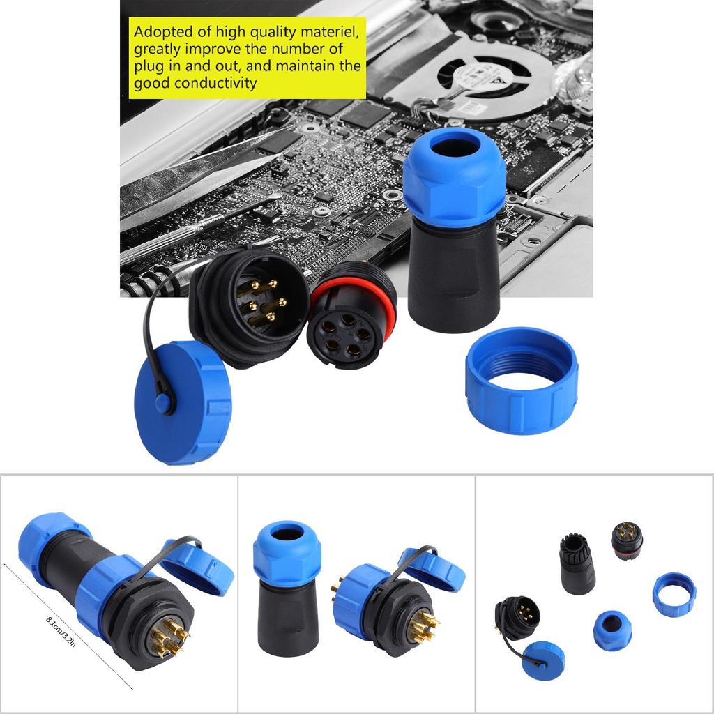 IP68 SP21 2Pin 3Pin 4Pin 5Pin 6Pin 7Pin 9Pin Waterproof Aviation Plug Socket Connector
