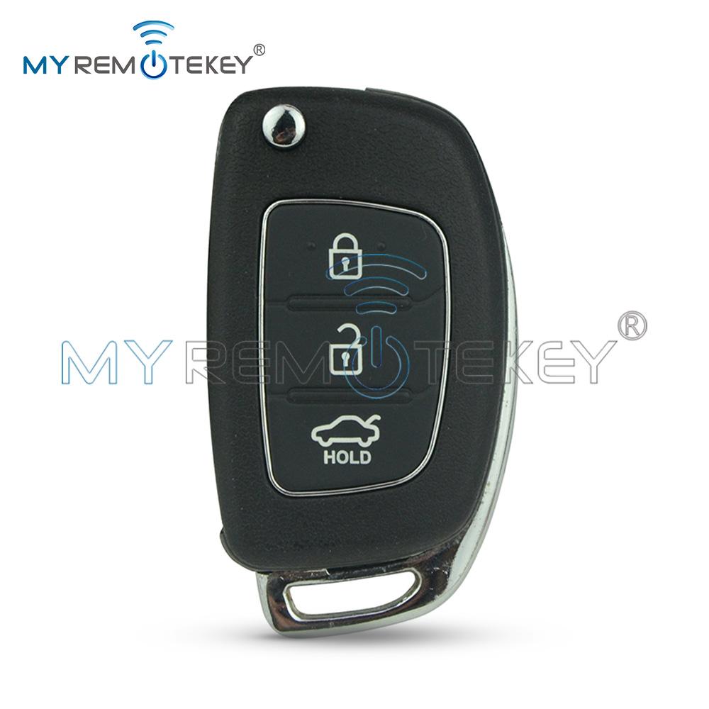 Remtekey Fcc Id Rke-4F08 Flip Remote Key Shell For Hyundai I20 I30 3 Button
