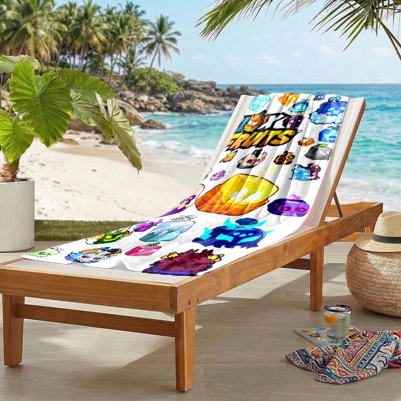 Blox Fruit Fashion Beach Towel: Ideal for Summer Adventures Soft, absorbent and quick drying suitable for swimming and bathing
