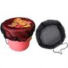Filtration With Drawcord Outdoors Protective Cover Catchment Net Filter Screen Rain Barrel Cover