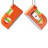 Mini Pocket Level Tool 2 Bubble Spirit Leveler Metal Chain Hook for Tiles Floor