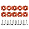 10 stuks/pak M6 Ringen JDM Stijl Universele Scooter Bevestigingsmiddelen Schroeven Aluminiumlegering Zeskant Auto Gemodificeerde Bevestigingsmiddelen