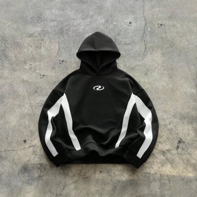 Oversized Hooded Sweatshirt With 3D Print Design Streetwear Unisex Winter Pullover Casual Top
