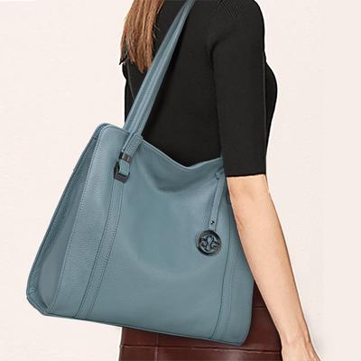 Fashionable Top Layer Genuine Leather Women's Bag New Style Trendy Genuine Leather Women's Bag Commuting Bag Niche Soft Leather One-shoulder
