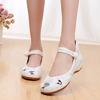 Clearance!!! No return or exchange, Yunhe, front lace-up embroidered cloth shoes, beef tendon sole ethnic style square