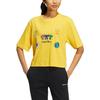 Adidas Neo X Keith Haring T Shirts Women's Yellow Crew Neck Moderate HD7253