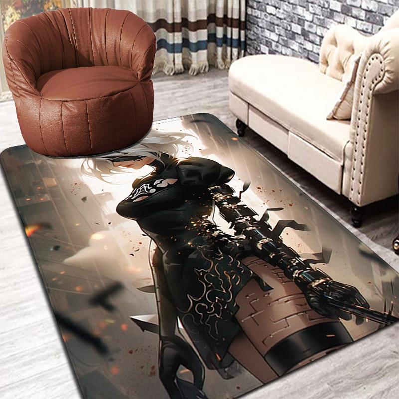 Popular Female Character Rug Floor Mat for Living Room or Bedroom Soft and Comfortable Carpet a Gift for Birthday and Holiday.MFF0918150