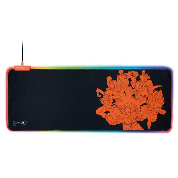 Tapis de souris gaming XL - FRTEC - Dragon Ball Super - RGB - Antidérapant - Plug and Play