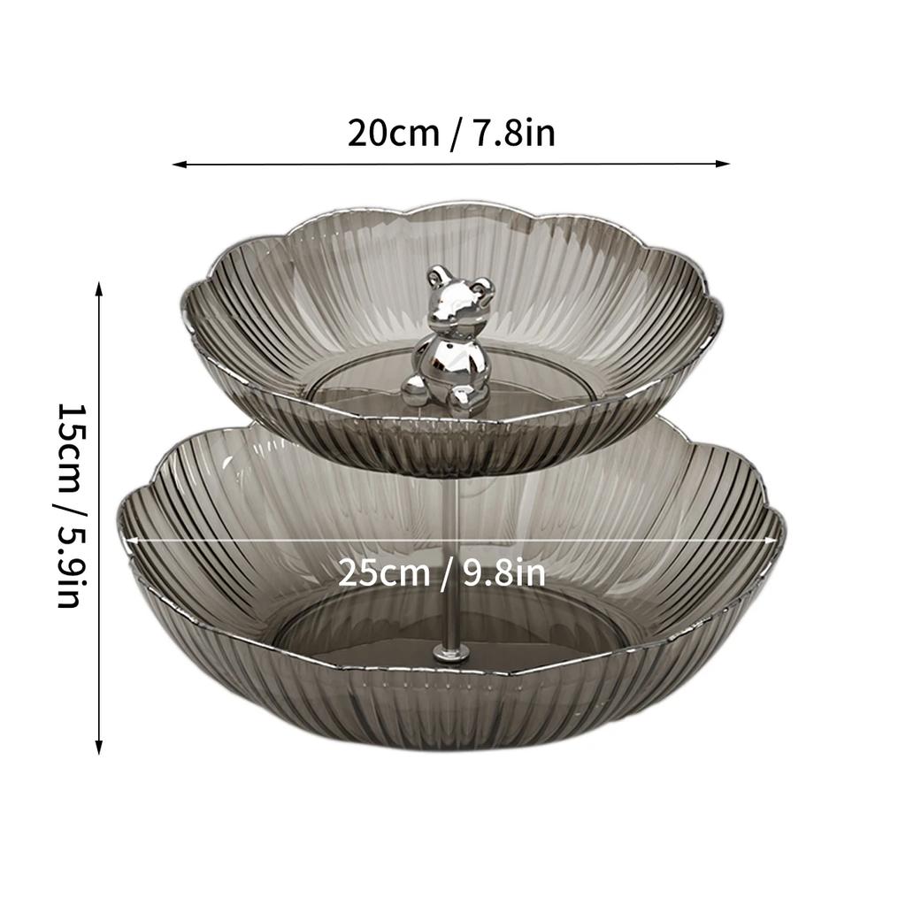 Dessert Cake Stand Valentines Day Ramadan Table Decoration Fruit Tray Holder Multilayer Display Stand Snack Candy Plate