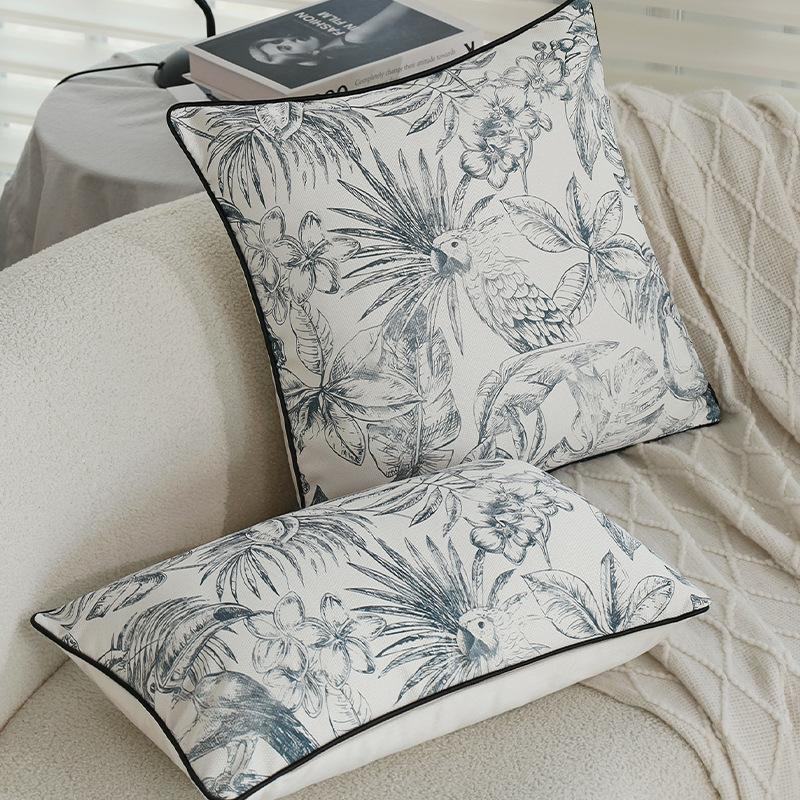 Nordic Style Pillow Cover Tropical Rainforest Living Room Sofa Back Cushion Cover Cushion Car Pillow