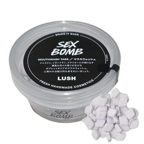 LUSH Sex Bomb Sexy Dynamite Mouthwash, Toothpaste Tablets, Toothpaste, Oral Care, Whitening, Self-Whitening, Bad Breath Prevention