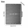 Silicone Non Slip Drying Mat with Drainage Lip for Kitchen Convenience