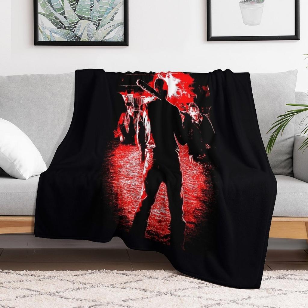 Negan Throw Blanket Warm Comfortable Blanket Gift for Parents Friends