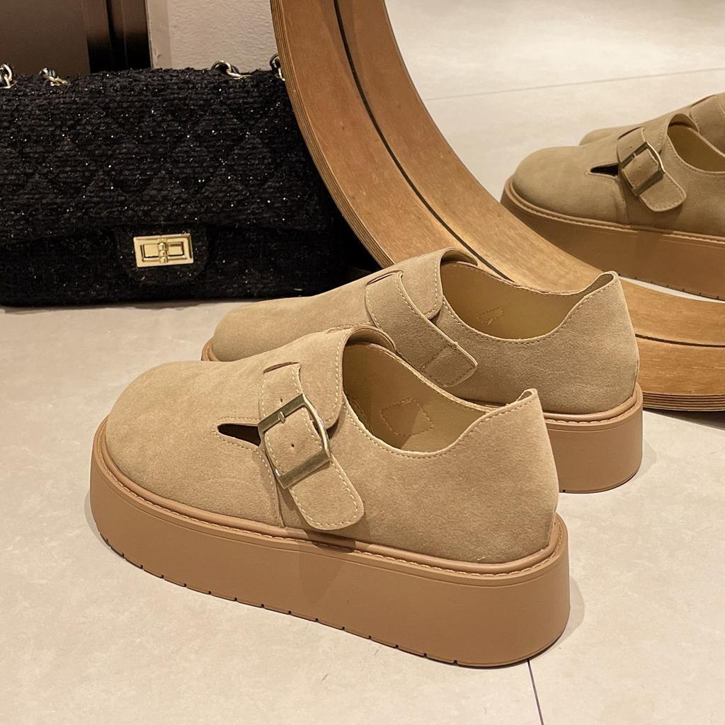 Women's Shoes Round Toe Ladies Pumps Platform Elegant Dress 2025 Trend 39 Korean Style Footwear Shoe High Quality Stylish Chic