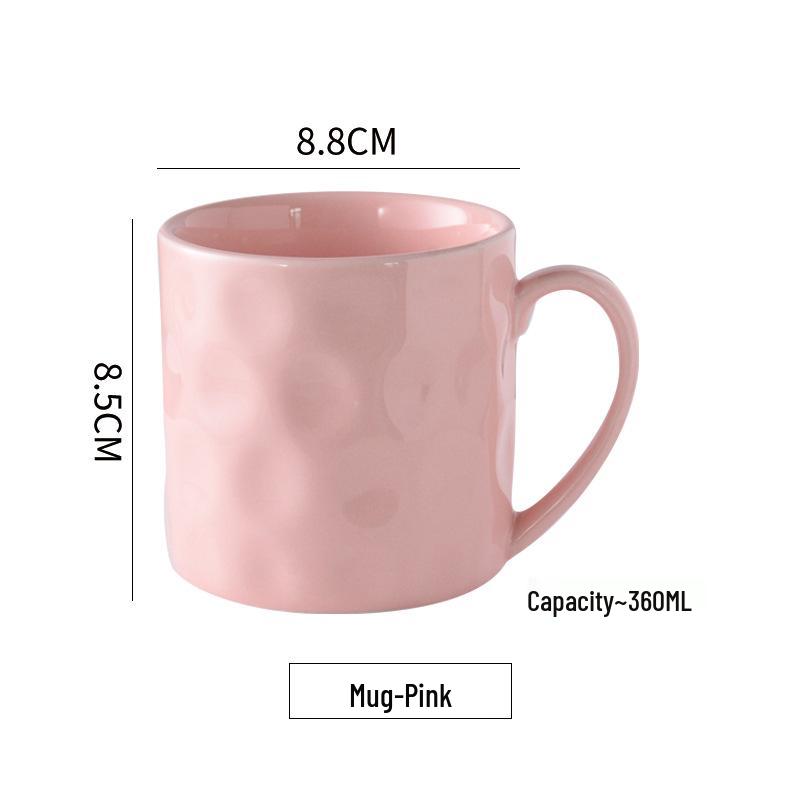 Retro Japanese Ceramic Mug with Lid, High-Temp Resistant, Large Capacity, Ideal Gift for Couples