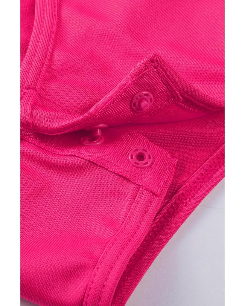 Azura Exchange Rhinestone Embellished Short Sleeve Bodysuit