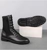 Men's Large Size Mesh Leather High-Top Casual Outdoor Work Boots (38-52)
