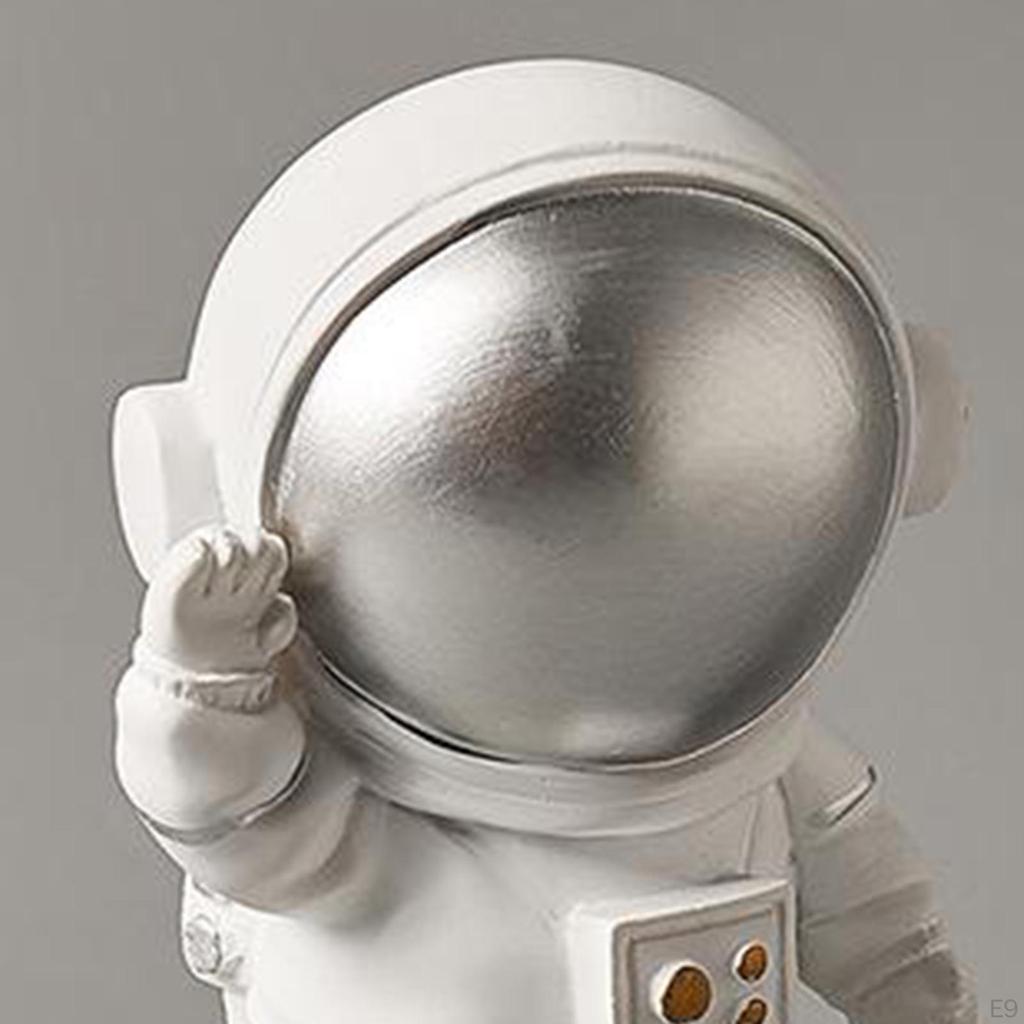 Astronaut Figurines Decor Shelf Character Spaceman Statue Outer Space Handmade Desktop Collectible