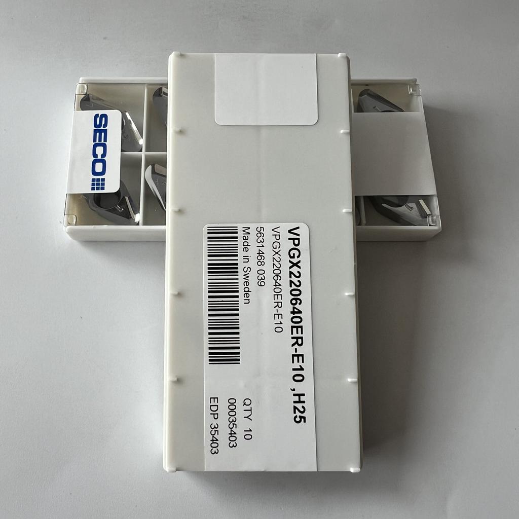 SECO / VPGX220640ER-E10,H25 / Original genuine CNC alloy blade 10 Pcs
