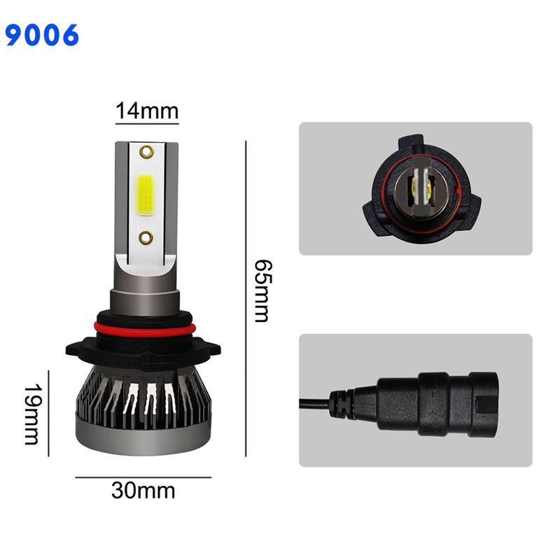 Car Led Headlight Mini Fanless Integrated H4 Headlight H11H7LED Fog Light