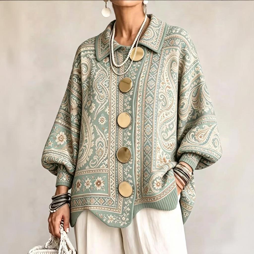 Damen Herbst Winter V-Ausschnitt Langarm Strickpullover Cardigan Lässiges Oberteil Oberbekleidung
