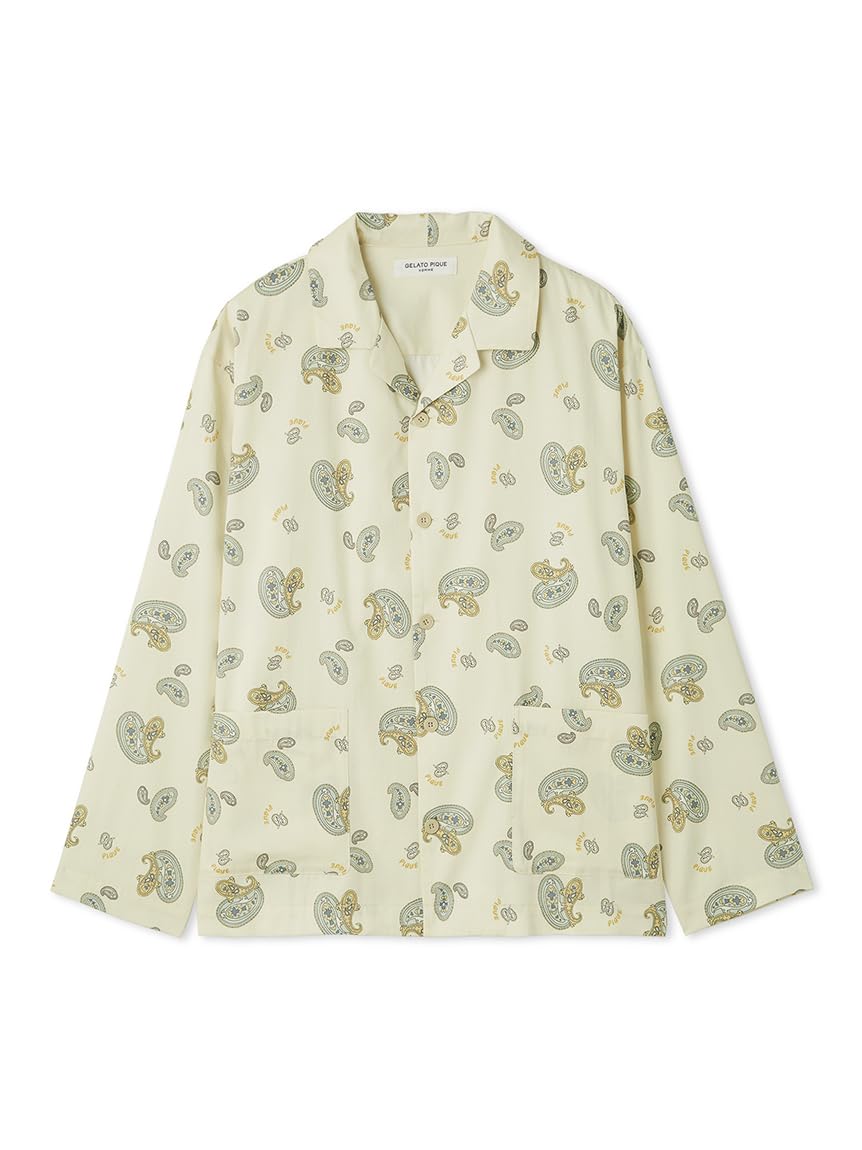 Рубашка Gelato Pique HOMME с принтом пейсли PHFT254939IVRL
