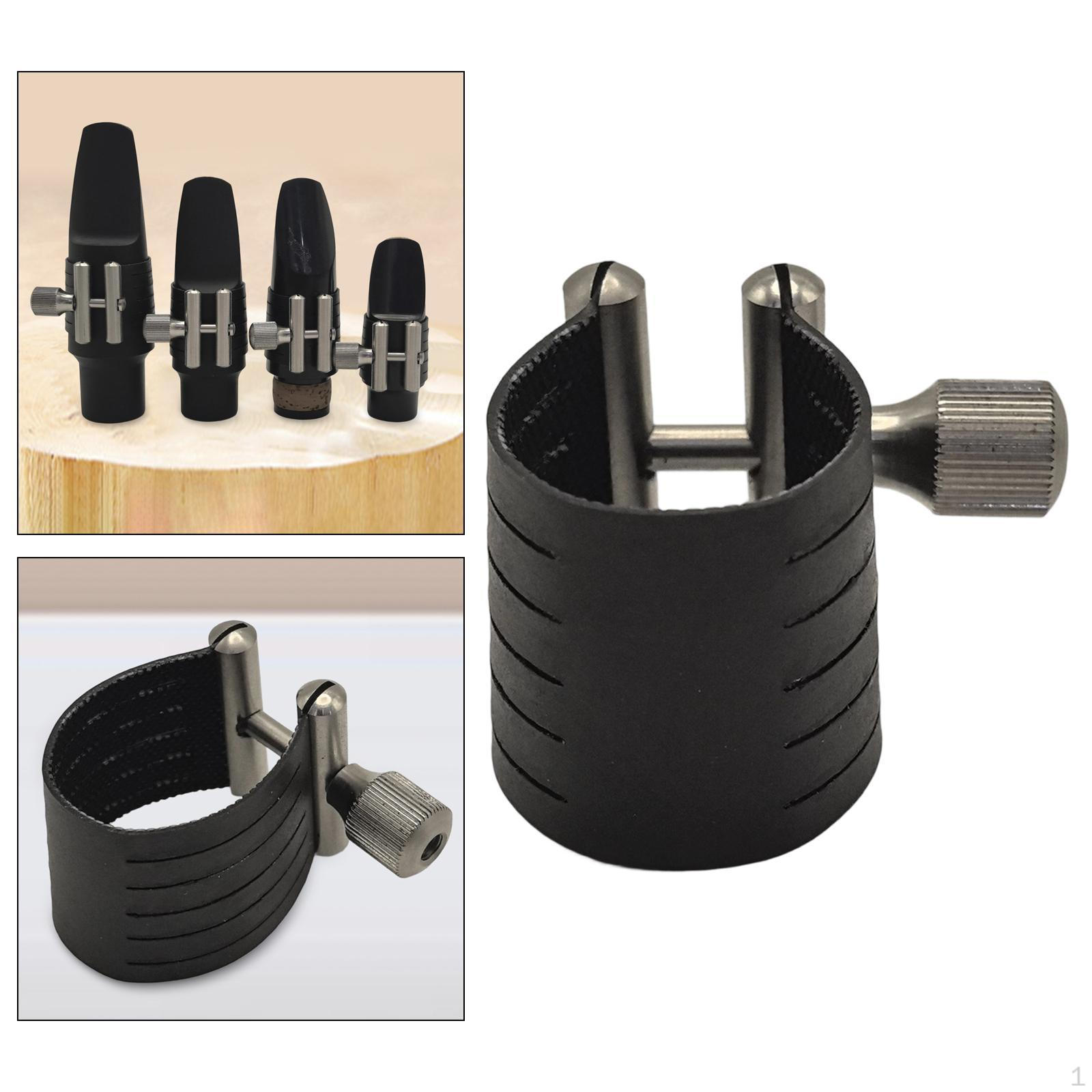 

Saxophone Ligature Fastener Professional Mouthpiece Clip Musician Beginner 7.8cmx7.2cmx2.6cm