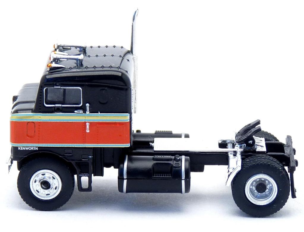 BREKINA Kenworth Bullnose Trailer HO Scale Diecast Model Car 1/87 Head, 1950, Black,