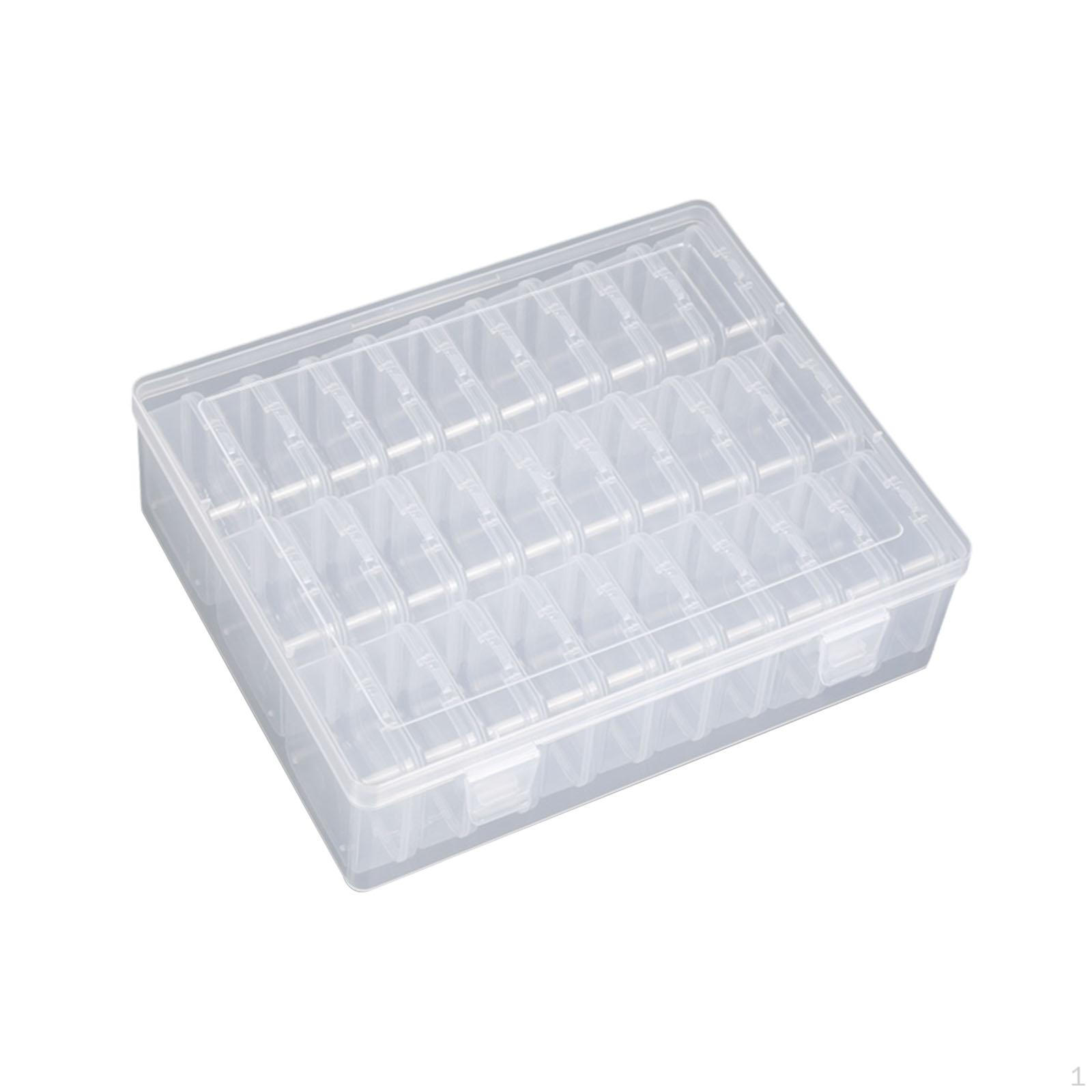 

Bead Organizer Box Trinkets Stoarge Case Compartment Nail Art Storage Container Jewelry 30 Small Box 5.5cm