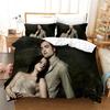Anime Twilight Movie Printed Bedding Set 2Pcs With Closure Zipper,3D Printed Reversible Duvet Cover Set With Pillowcases 75*50Cm