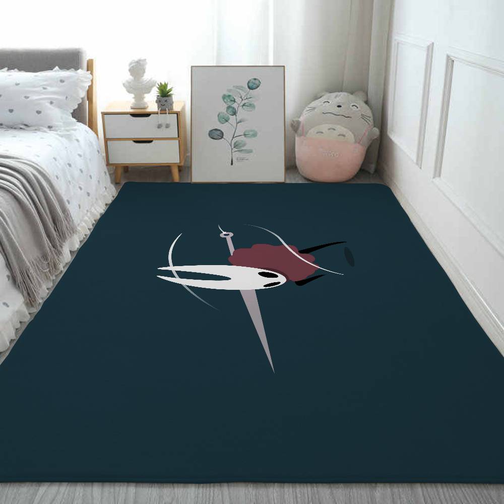 Hollow K-Knight Floor Mat Printed Flannel , Suitable For Bathrooms, Kitchens, Entrances, And Other Decorate Home