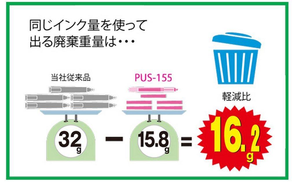 Zvýrazňovač Mitsubishi Pencil 6 PUS1556C Pero, Náplň Pro-Pass, Silný, Barvy,