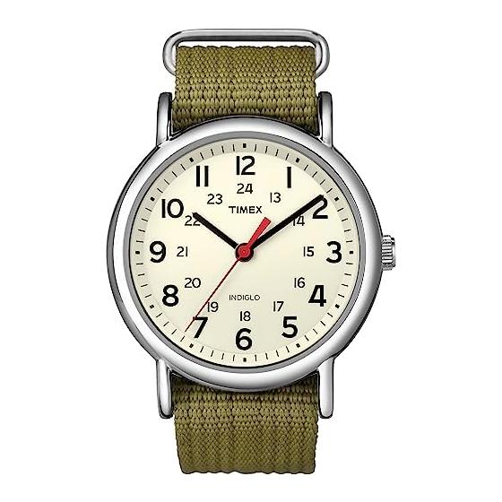 [TIMEX] Унисекс Часы Weekender Оливковые T2N651 [Параллельный Импорт]